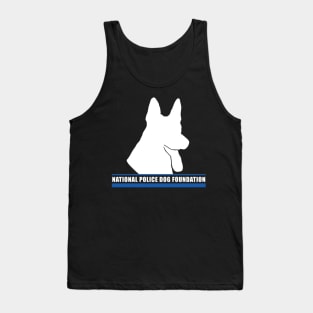 K9 White Outline 1 Tank Top